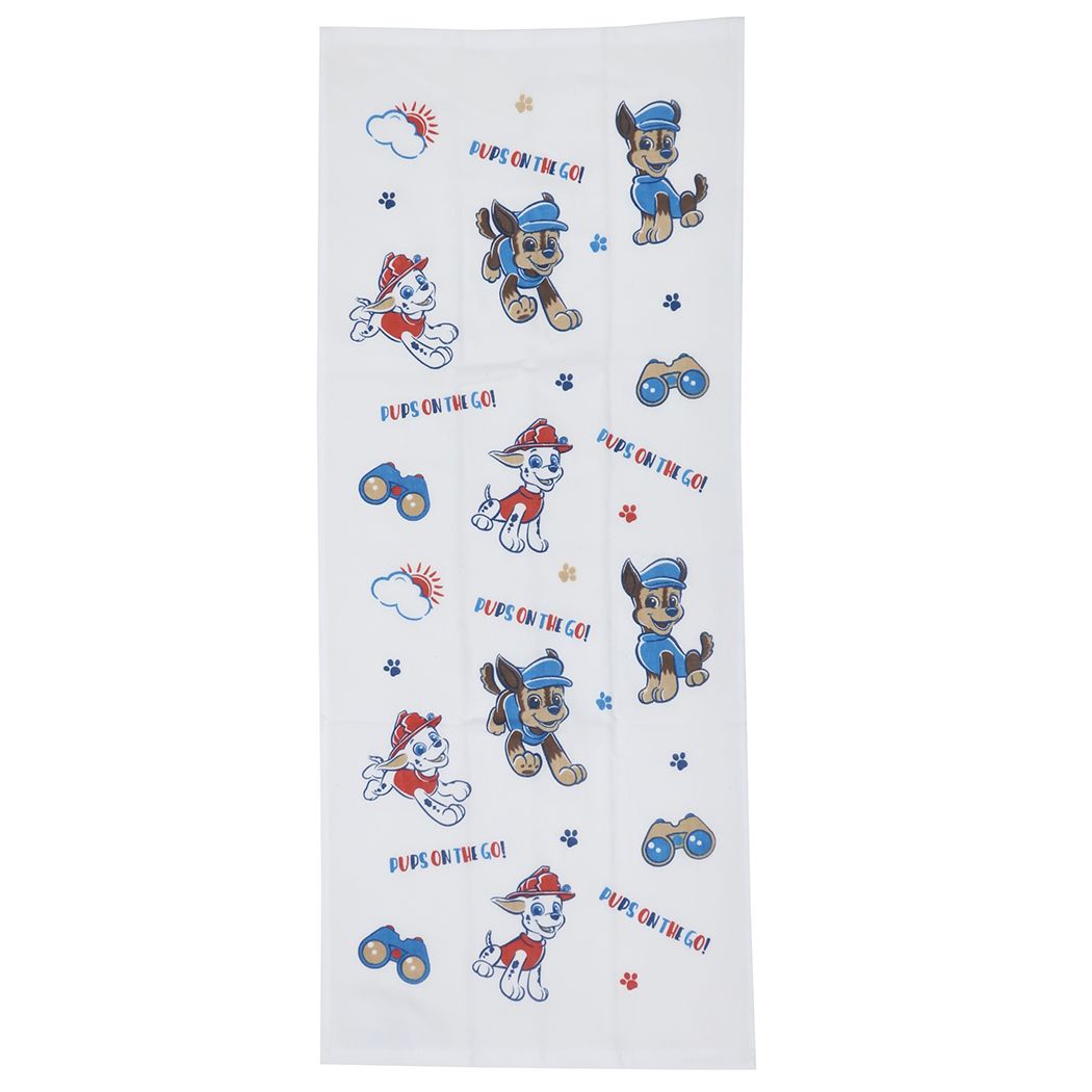 片面ガーゼプリントロングタオル パウパトロール フェイスタオル 林タオル オデカケ