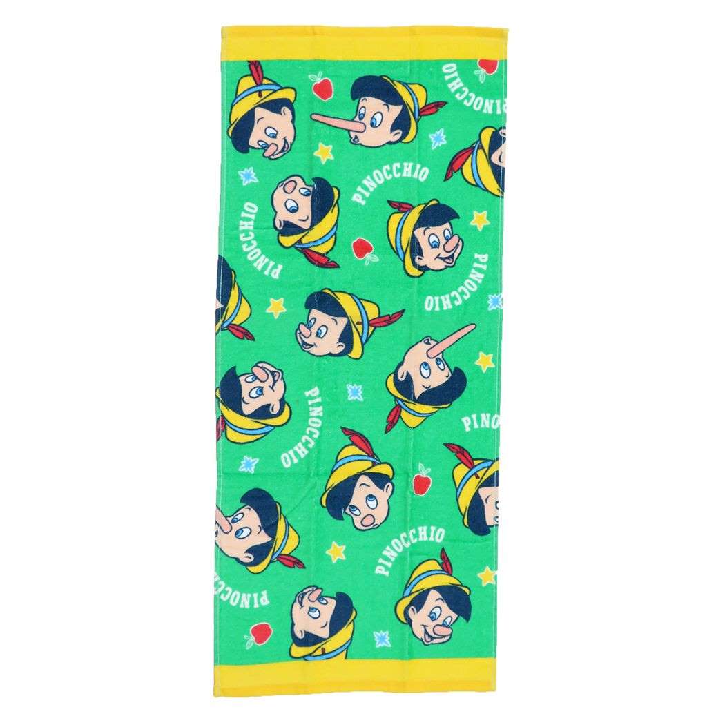 ピノキオ グッズ フェイスタオル キャラクター プリン ロングタオル