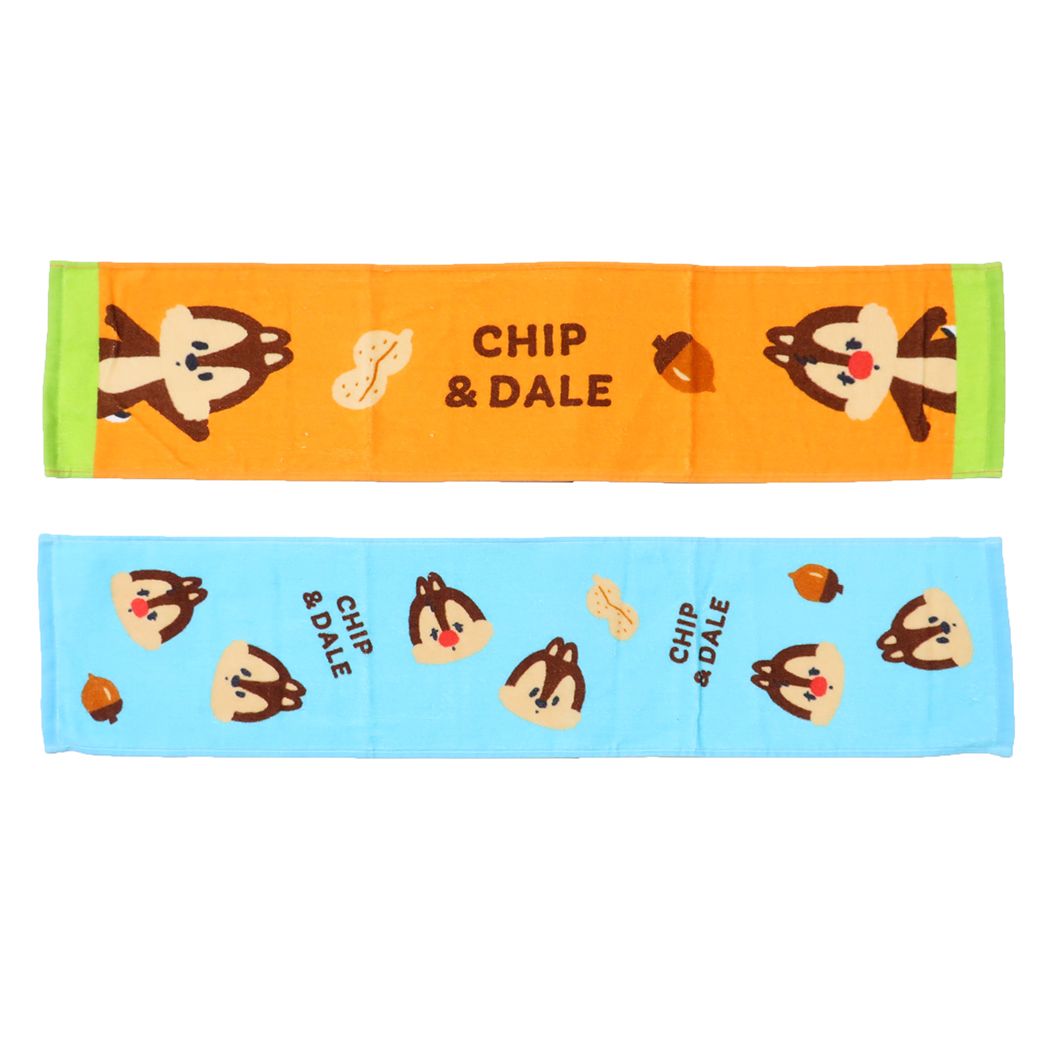 チップ&デール グッズ フェイスタオル ディズニー キャラクター スリムフェイスタオル