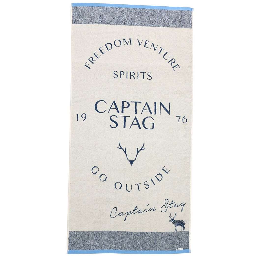 レジャーバスタオル キャプテンスタッグ JUMBOビーチタオル CAPTAIN STAG 林タオル アウトサイド