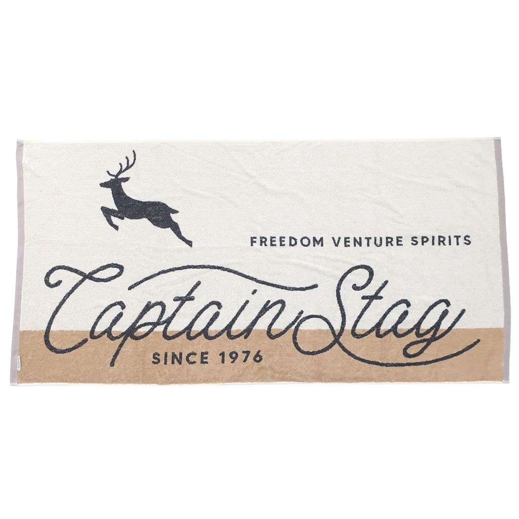 JUMBOビーチタオル キャプテンスタッグ レジャーバスタオル CAPTAIN STAG スピリッツ