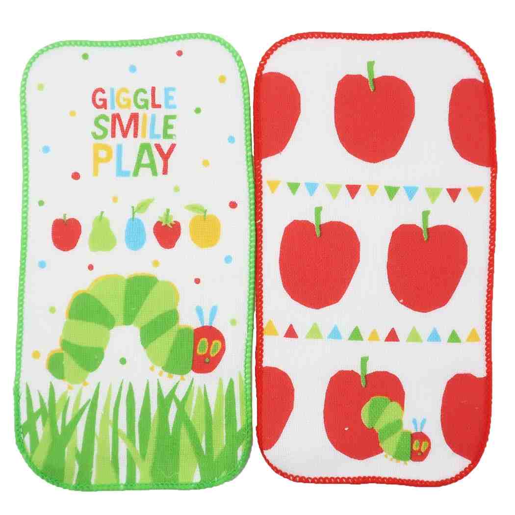 はらぺこあおむし ポケットタオル 抗菌 ハーフ プチタオル 2枚セット キグル 林タオル プレゼント 男の子 女の子 ギフト