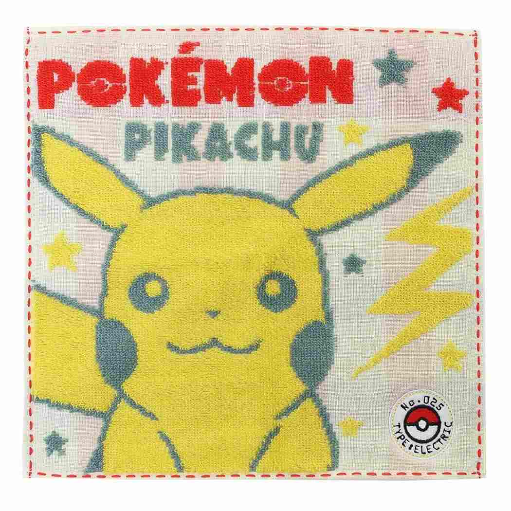 ポケットモンスター キャラクター ミニタオル 片面ガーゼハンカチタオル N2007 ピカチュウ ポケモン