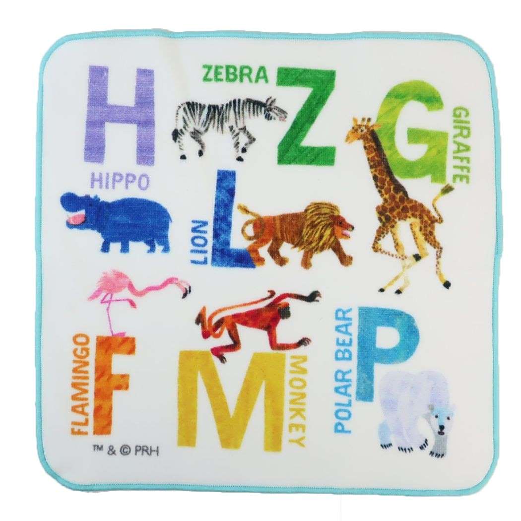 インクジェットプリントハンカチタオル エリックカール ミニタオル 林タオル zoo