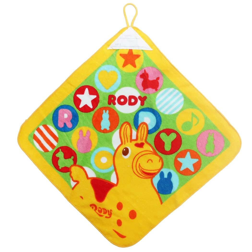ループタオル ループ付き 幼稚園 ハンドタオル ロディ Rody カラフルドロップ グッズ プレゼント 男の子 女の子 ギフト