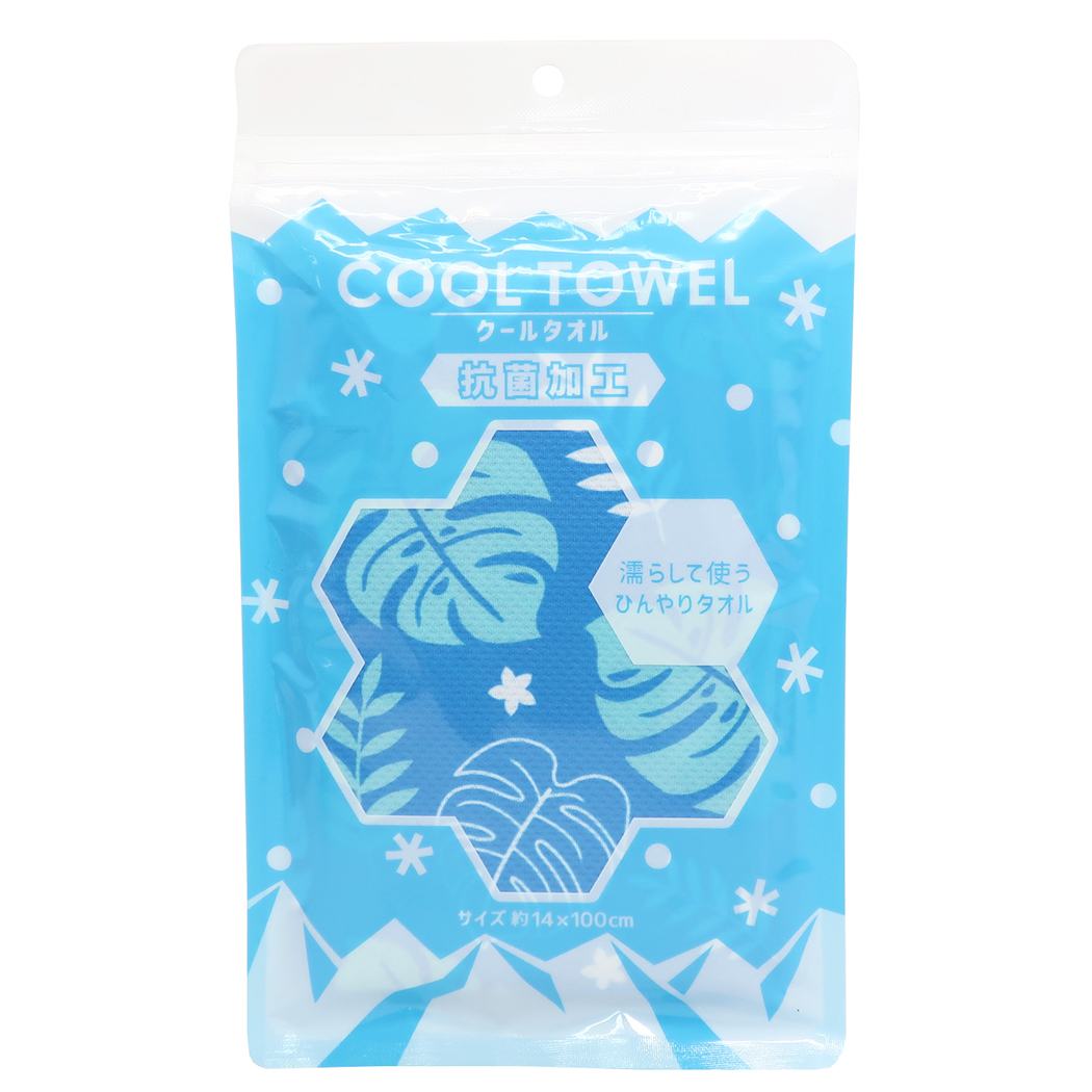 抗菌 クールタオル 夏用 ひんやりタオル ひんやりモンステラ 林タオル 熱中症対策 女の子 男の子 冷感タオル プレゼント