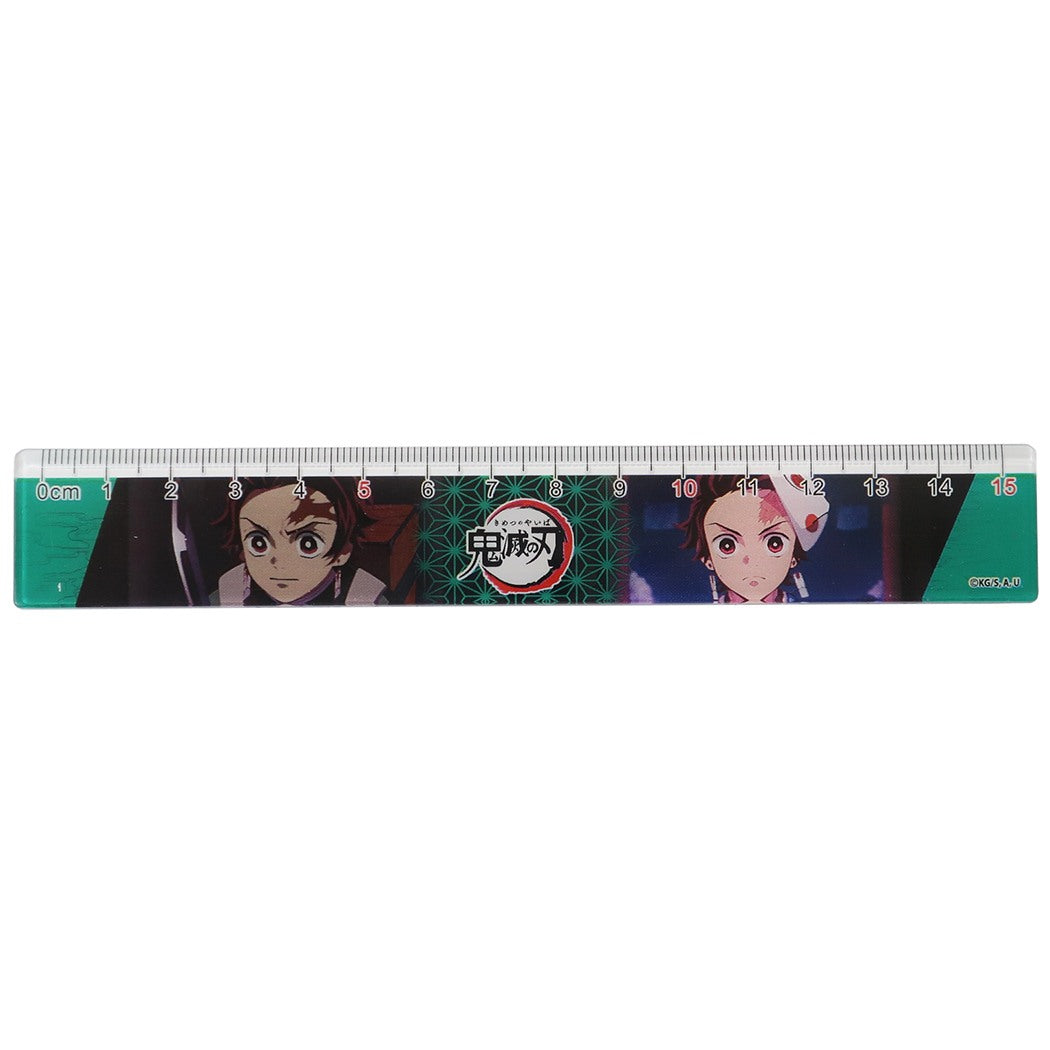 鬼滅の刃 グッズ スリム 15cm 定規 2 アニメキャラクター ものさし 竈門炭治郎 少年ジャンプ プレゼント 男の子 女