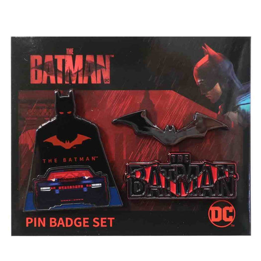 THE BATMAN ザ バットマン グッズ ピンバッジ DCコミック 映画キャラクター ピンズ 3個セット プレゼント 男の子 女の