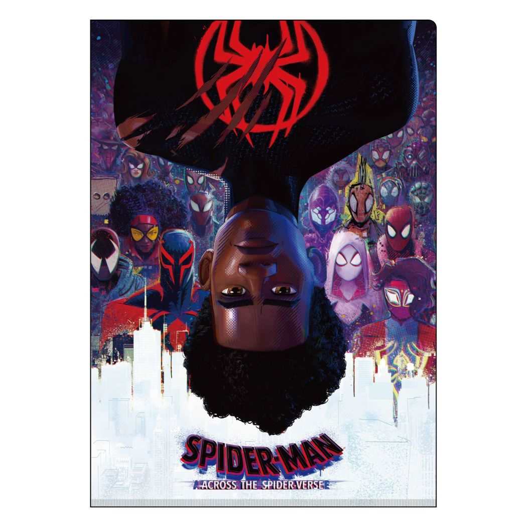 スパイダーマン:アクロス ザ スパイダーバース ポケットファイル Wポケットクリアファイル A4 MARVEL インロック