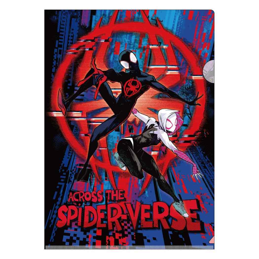 スパイダーマン:アクロス ザ スパイダーバース MARVEL キャラクター クリアフォルダー メタリッククリアファイル シングル A4