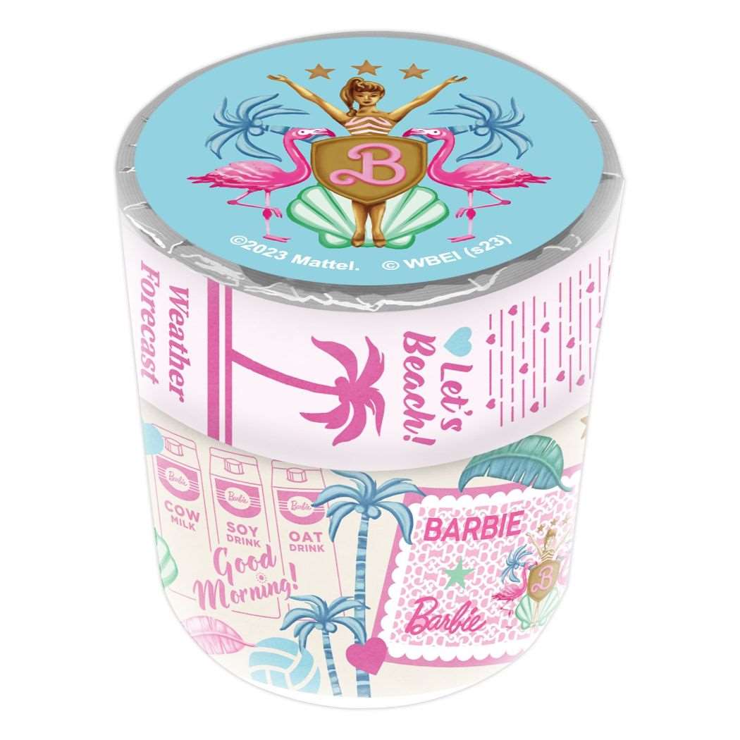 バービー Barbie キャラクター マスキングテープ マスキングテープセット 15mm 30mm