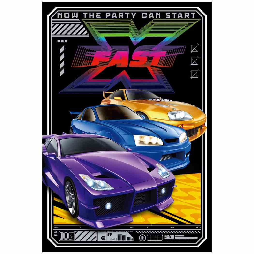 ワイルドスピード ファイヤーブースト グッズ POSTCARD 映画 3Dポストカード