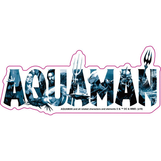 アクアマン ダイカット ステッカー B DCコミック ステッカー キャラクター グッズ インロック デコシール プレゼント 男の子 女