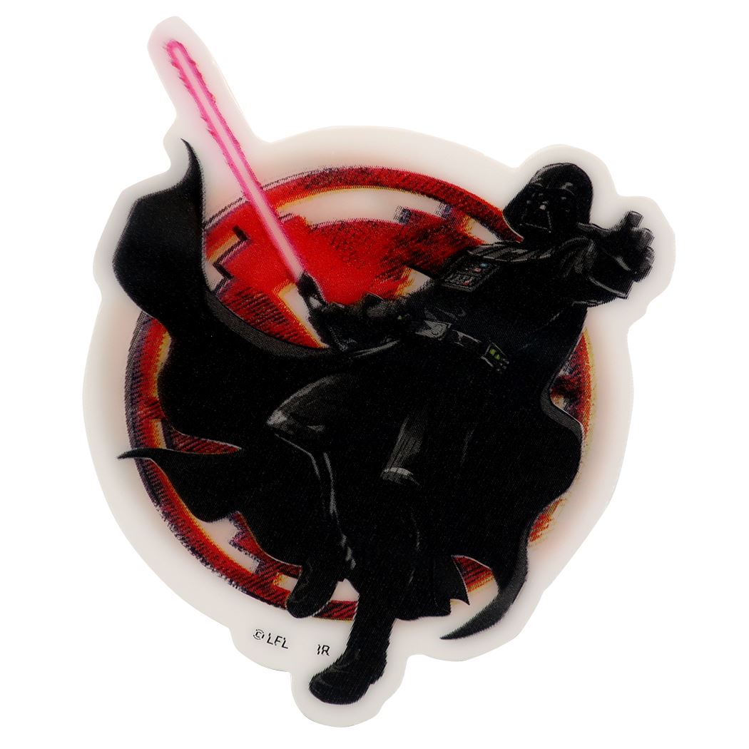 スターウォーズ グッズ 4D ステッカー ビッグ シール Bダースベイダー STAR WARS SAGA キャラクター プレゼント 男