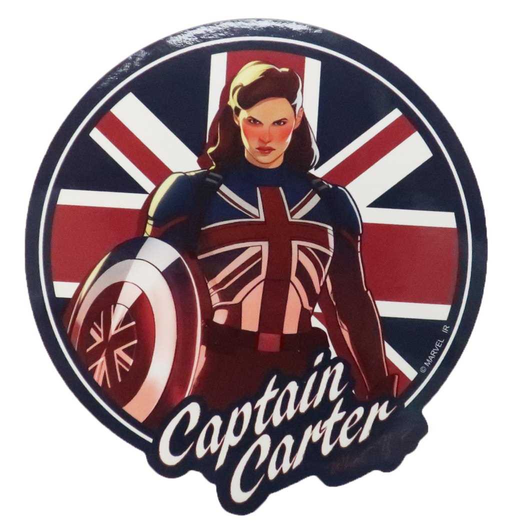 ダイカット ステッカー WHAT IF…? ホワットイフ ビッグ シール A キャプテンカーター CAPTAIN CARTER マーベル MARVEL