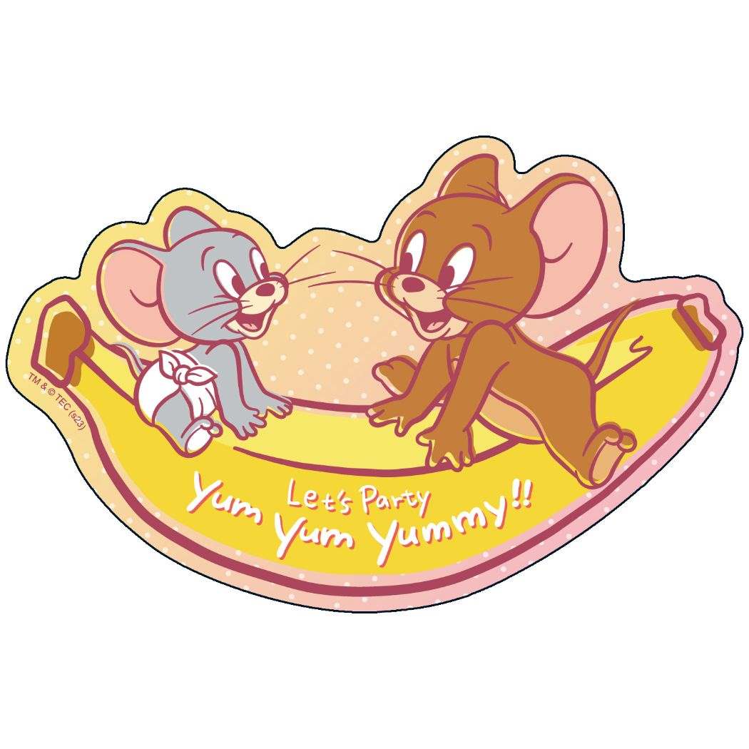 トムとジェリー ワーナーブラザース キャラクター ビッグ シール ホログラムステッカー B Yum Yum Yummy