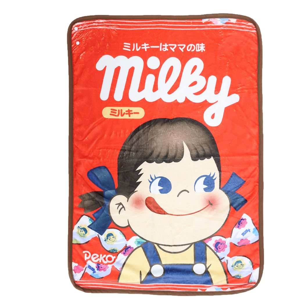 ペコちゃん グッズ フリースブランケット キャラクター ひざ掛け