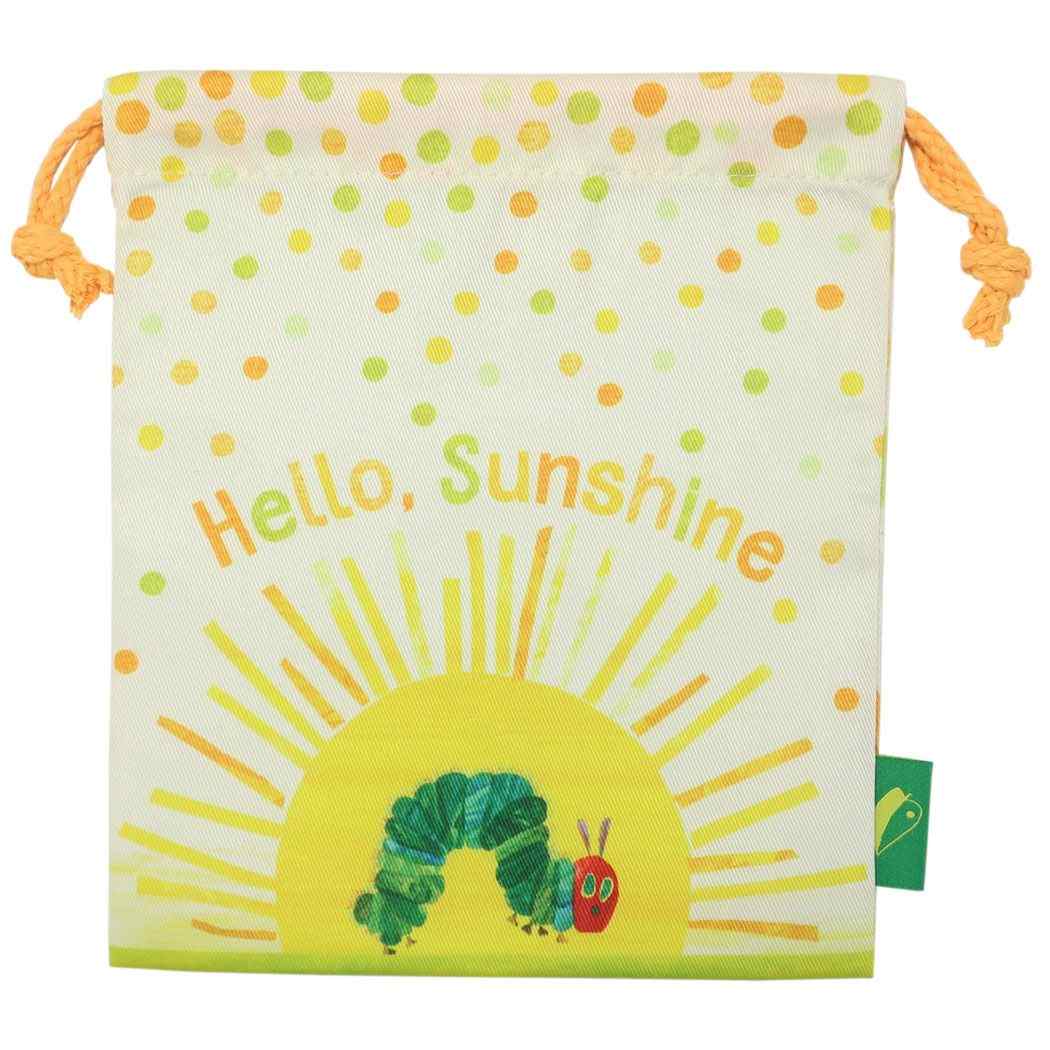 はらぺこあおむし 絵本キャラクター 巾着袋 きんちゃくポーチ サンシャイン エリックカール