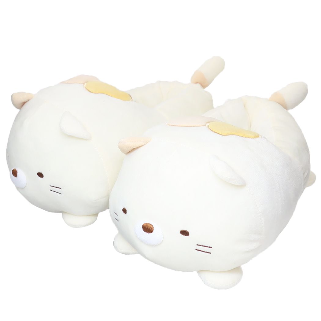 すみっコぐらし グッズ 防寒ルームシューズ キャラクター ぬいぐるみスリッパ ねこ プレゼント 男の子 女の子 ギフト