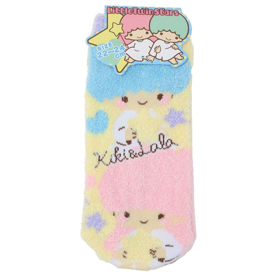 リトルツインスターズ キキ&ララ 女性用防寒靴下 もこもこルームソックス ファンシーポップ サンリオ ジェイズプランニング