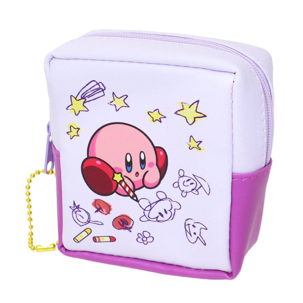 星のカービィ 箱型ミニポーチ ミニポーチ パープル キャラクター