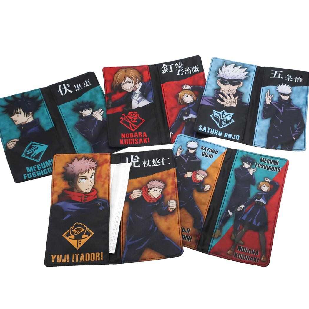 抗菌 フラット マスクポーチ 呪術廻戦 不織布マスク携帯ケース 少年ジャンプ 釘崎 野薔薇 4-6枚収納可能 プレゼント 男