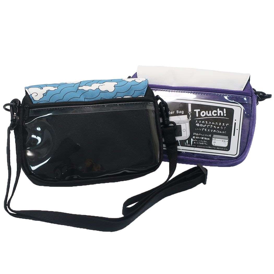 ミニショルダーバッグ 鬼滅の刃 スマホポシェット 少年ジャンプ 猗窩座 プレゼント キッズ 子ども 男の子 女の子 ギフト