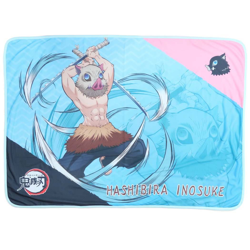鬼滅の刃 接触 冷感 ひんやり ひざ掛け サマーブランケット 嘴平伊之助 少年ジャンプ ケイカンパニー 夏用寝具 プレゼント