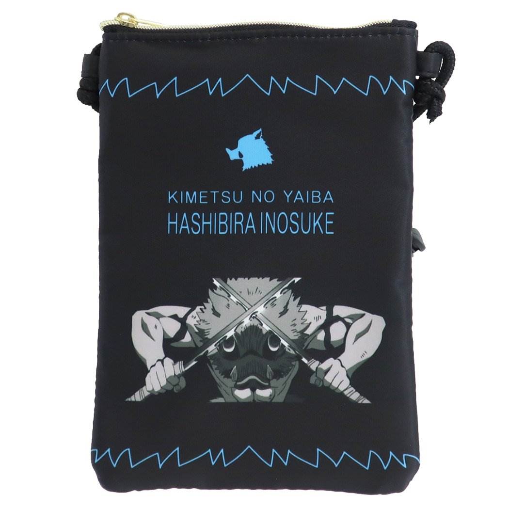 縦型 ショルダーバッグ 3 鬼滅の刃 スマホポーチ 嘴平伊之助 少年ジャンプ ケイカンパニー プレゼント 男の子 女の子 ギ