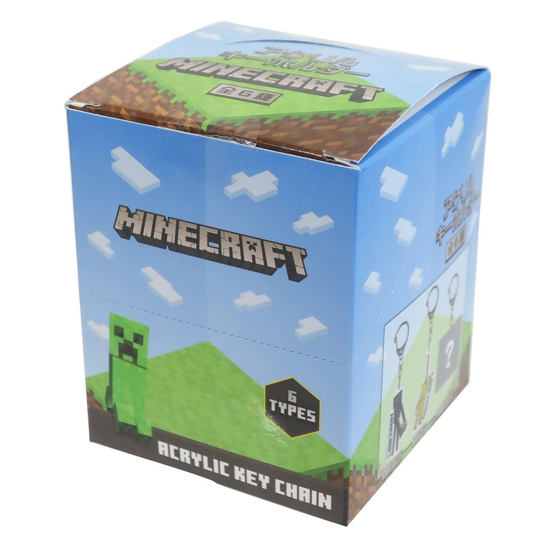 Minecraft マインクラフト キーリング アクリルキーホルダー 全6種 アレックス スティーブ クリーパー エンダーマン ヤマネコ キャラクター