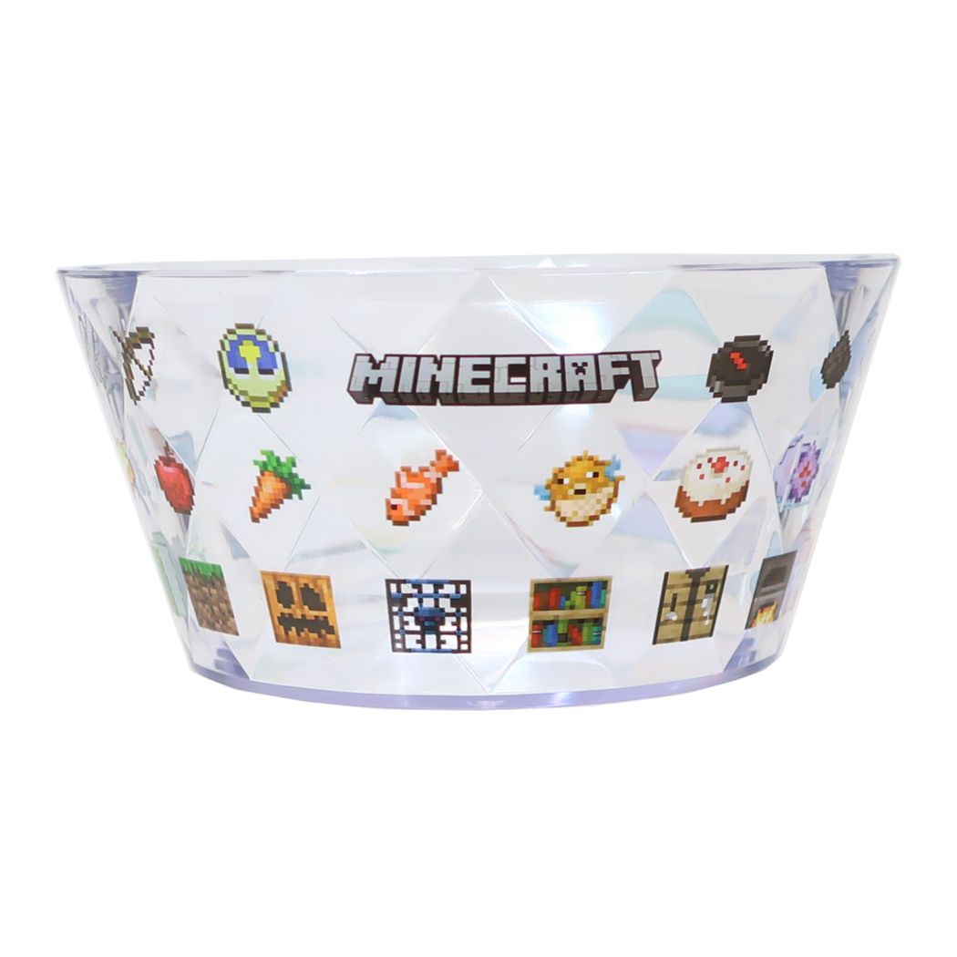 マインクラフト Minecraft ゲームキャラクター 卓上収納 キラキラ小物入れ クリア
