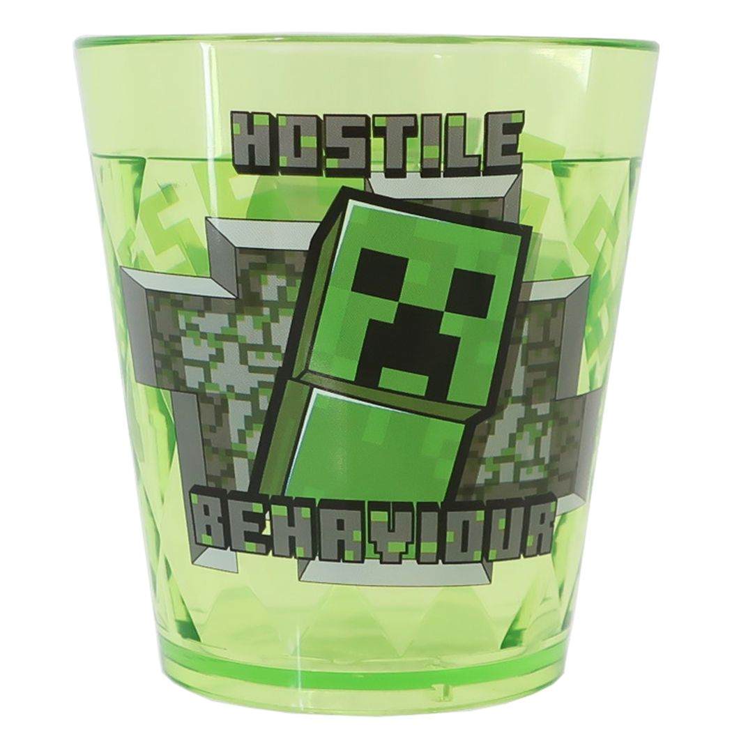 マインクラフト プラコップ キラキラクリアカップ グリーン Minecraft ケイカンパニー