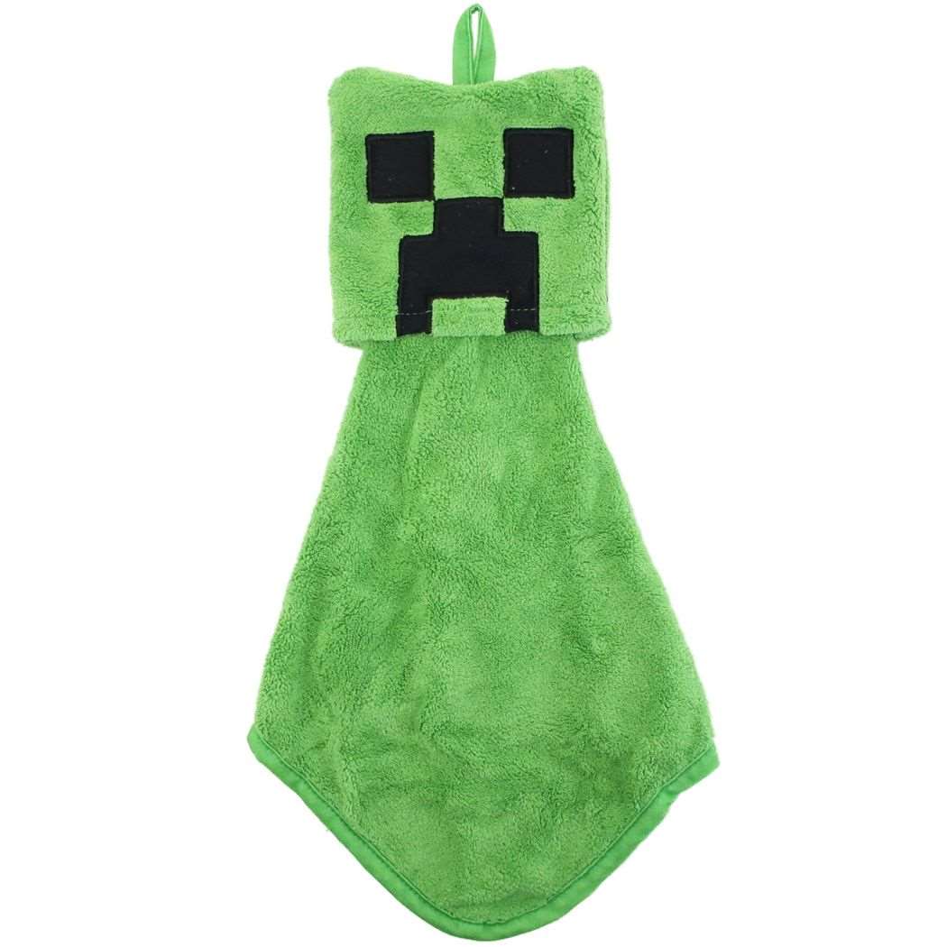 マインクラフト Minecraft ゲームキャラクター 吊り下げマスコットタオル ループタオル クリーパー プレゼント 男の子 女の子