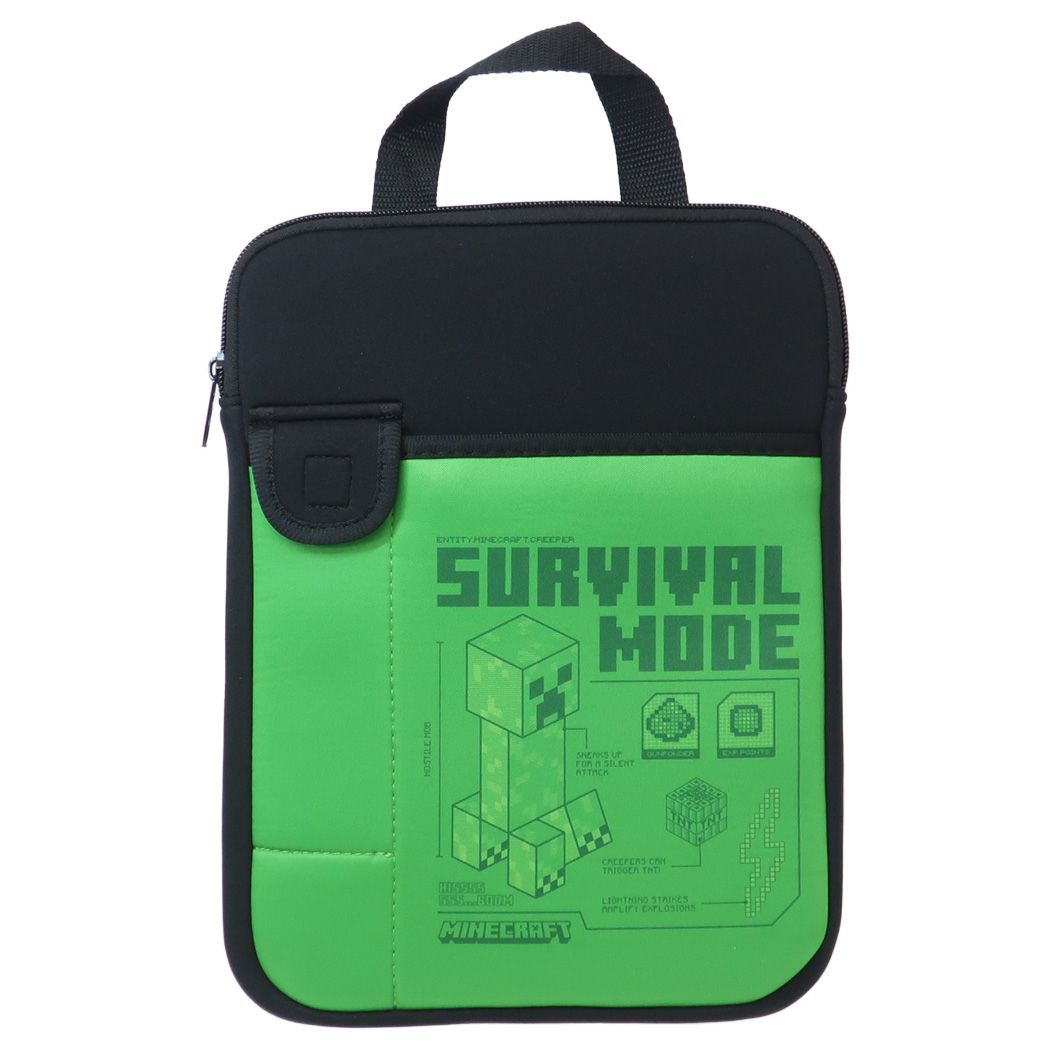 マインクラフト 持ち手付きマルチポーチ ポーチ クリーパー&エンダードラゴン Minecraft ゲームキャラクター