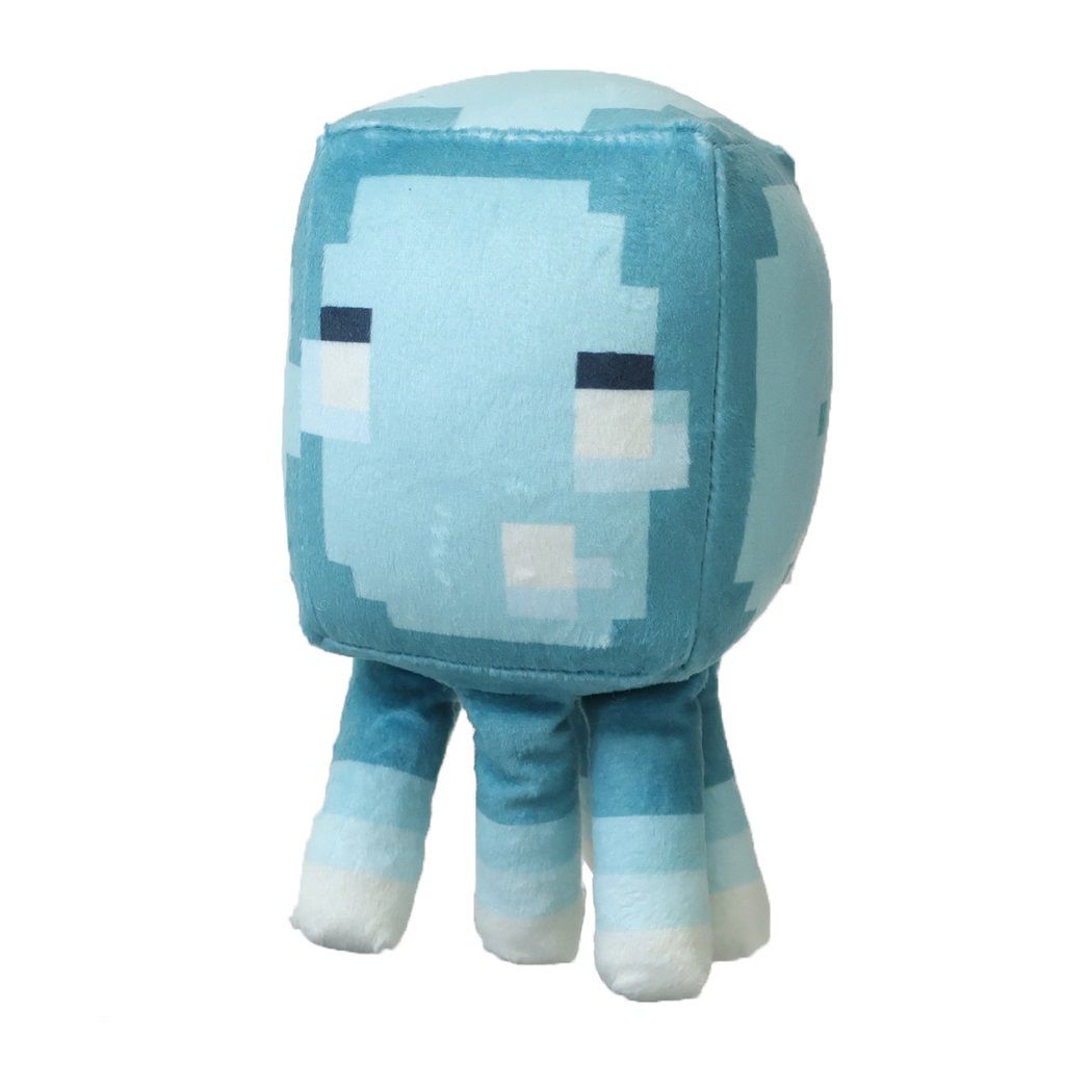 マインクラフト ゲームキャラクター ぬいぐるみ 蓄光ぬいぐるみ 発光するイカ Minecraft