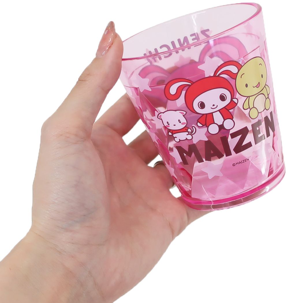 プラコップ まいぜんシスターズ キラキラクリアカップ2 ピンク YouTuber