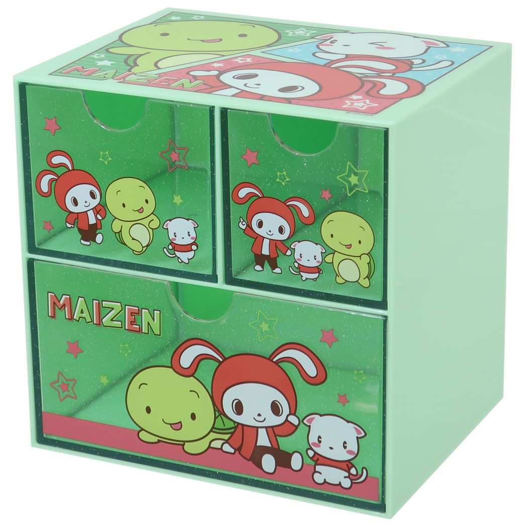 まいぜんシスターズ グッズ 卓上収納 キャラクター キャラチェスト グリーン プレゼント 男の子 女の子 ギフト