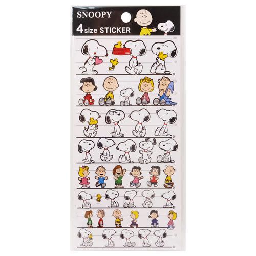 シール スヌーピー グッズ 6サイズステッカー2 ピーナッツ プレゼント 男の子 女の子 ギフト
