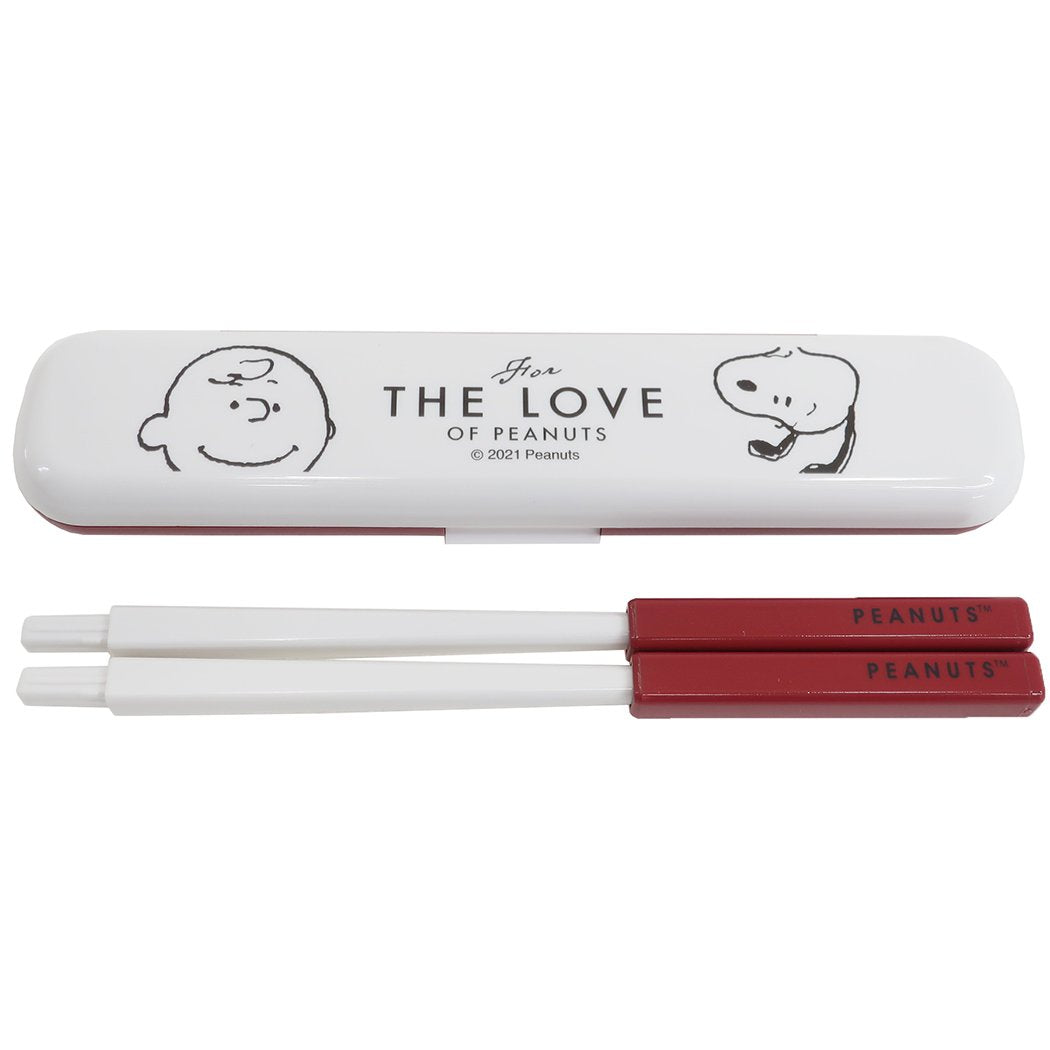 スヌーピー おはしセット 組み立て箸 & はし箱セット フェイスアップ ピーナッツ カミオジャパン ランチ雑貨 抗菌 日本製 プレ