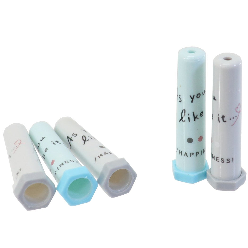 鉛筆キャップ AS YOU LIKE 転がり防止リング付き えんぴつカバー 5本セット 2022年新入学 かわいい プレゼント 男の子