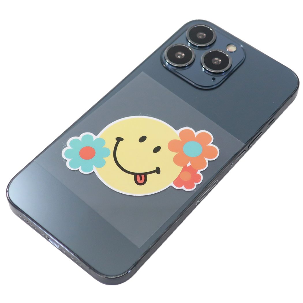 スマイリーフェイス グッズ シール キャラクター ミニ デコ ステッカー スマイル フラワー プレゼント 男の子 女の子 ギフト