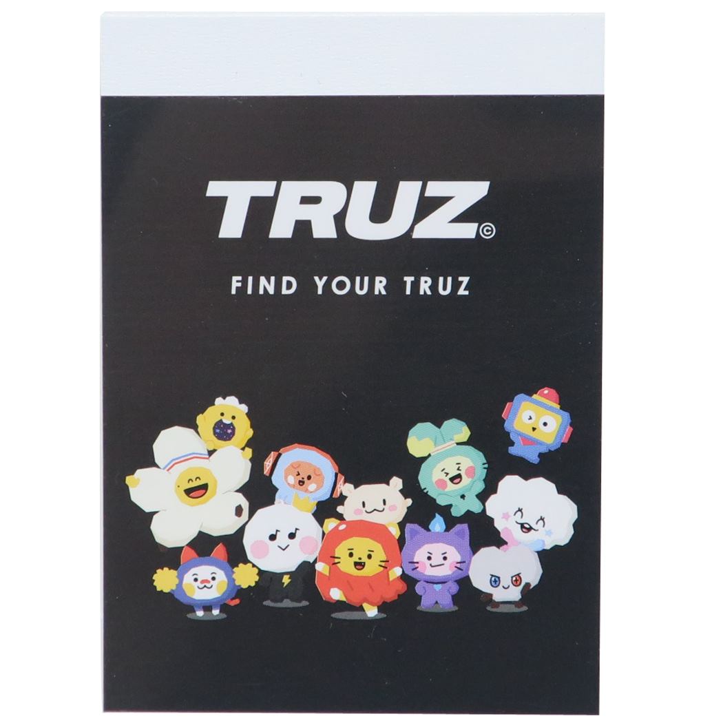 TRUZ 商品 メモ帳 キャラクター ミニミニメモ BLACK プレゼント 男の子 女の子 ギフト