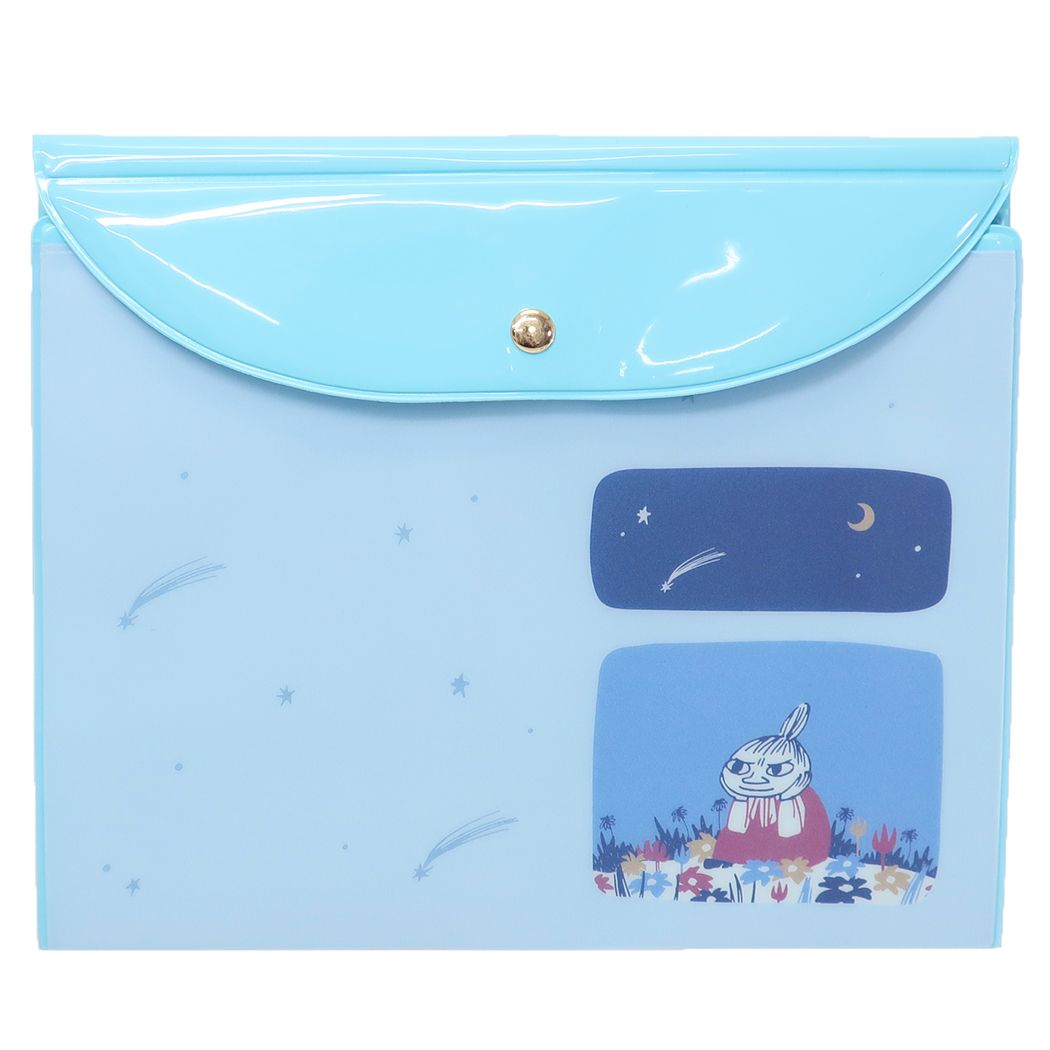 ムーミン グッズ ポケットファイル キャラクター 2つ折りマルチケース 星空