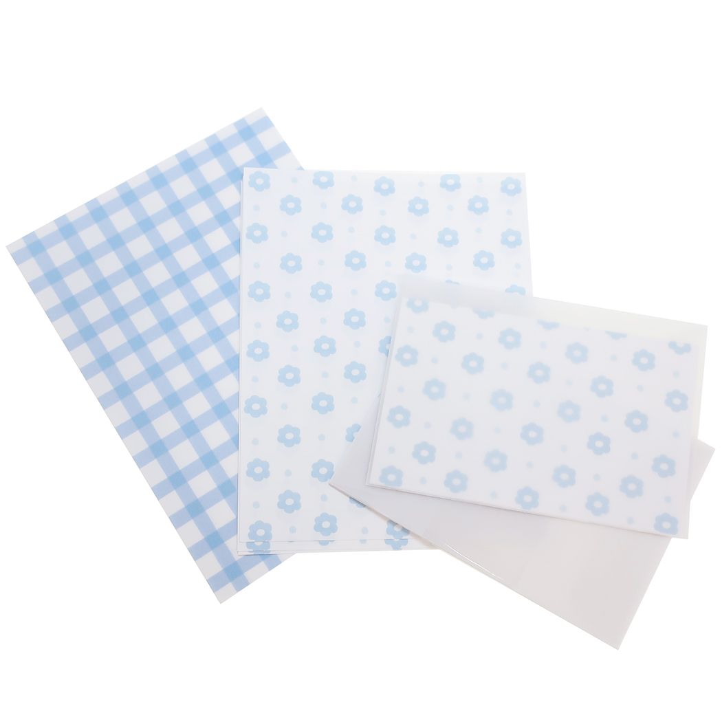 ミニレターセット 2PATTERNS LETTER ライトブルー カミオジャパン プレゼント 男の子 女の子 ギフト