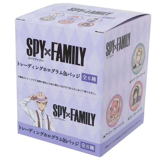 スパイファミリー SPY FAMILY 少年ジャンプ アニメキャラクター 缶バッジ トレーディングホロ缶バッジ全6種 6個入セット MIX