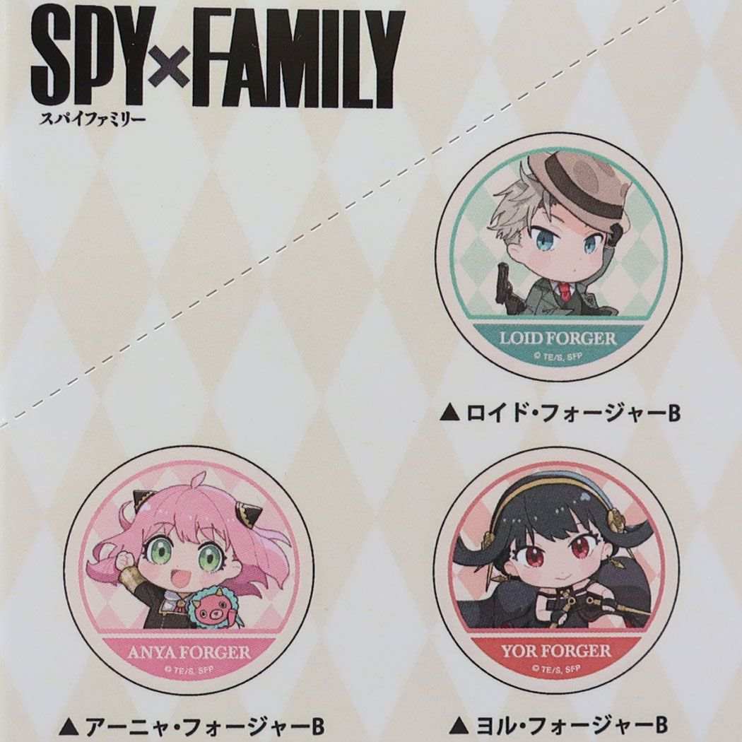 スパイファミリー SPY FAMILY 少年ジャンプ アニメキャラクター 缶バッジ トレーディングホログラム缶バッジ 全6種 6個入セット おっこち