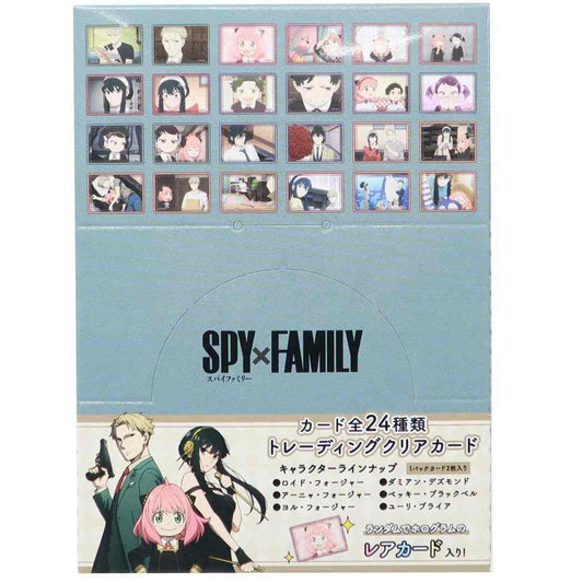スパイファミリー SPY FAMILY トレーディングクリアカード 2枚入り 全24種 12パック入BOX コレクション雑貨 少年ジャンプ アニメキャ
