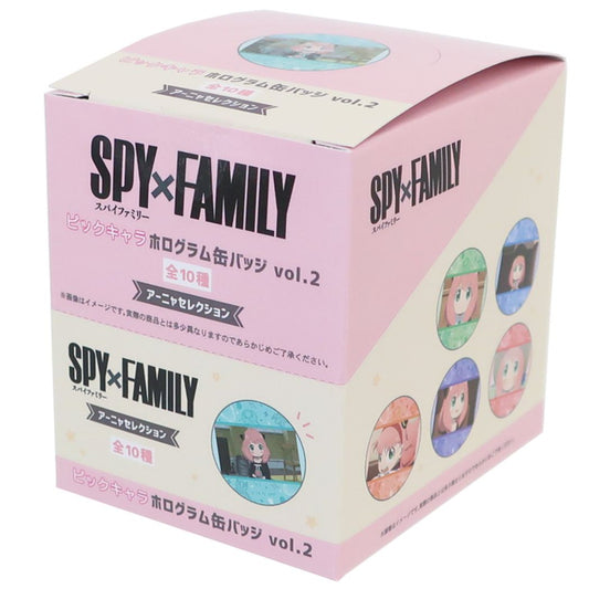 スパイファミリー SPY FAMILY ピックキャラホロ缶バッジ全10種 10個入セット 少年ジャンプ 缶バッジ アニメキャラクター