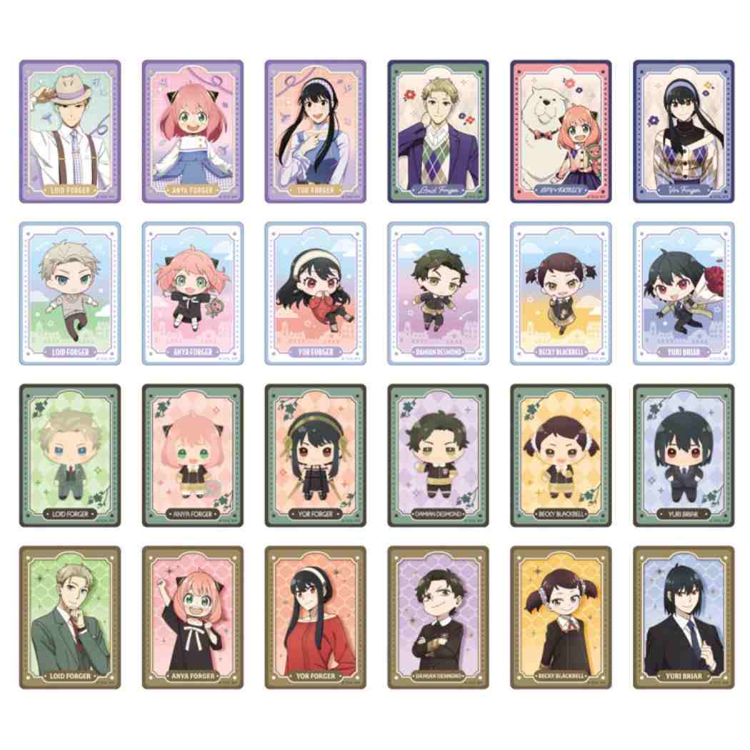 スパイファミリー SPY FAMILY ピクチャーム トレーディングクリアカード 2枚入り 全24種 12パックセット コレクション雑貨 PICHARM 少年ジャンプ