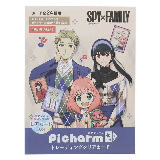 スパイファミリー SPY FAMILY ピクチャーム トレーディングクリアカード 2枚入り 全24種 12パックセット コレクション雑貨 PICHARM 少年ジャンプ